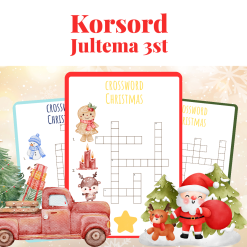 Julkorsord – Engelska 3st