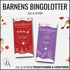 Barnens bingolotter – Jul & Nyår (paket)