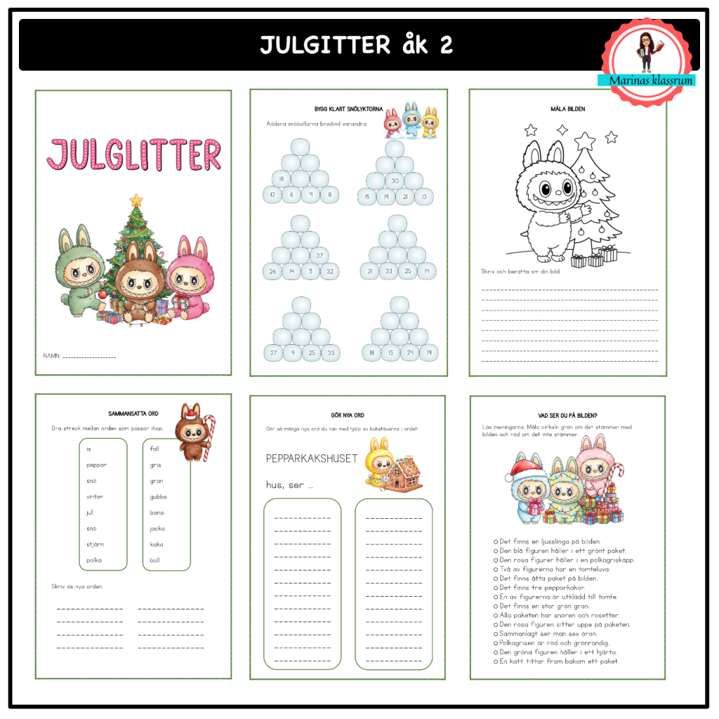 Julglitter åk 2