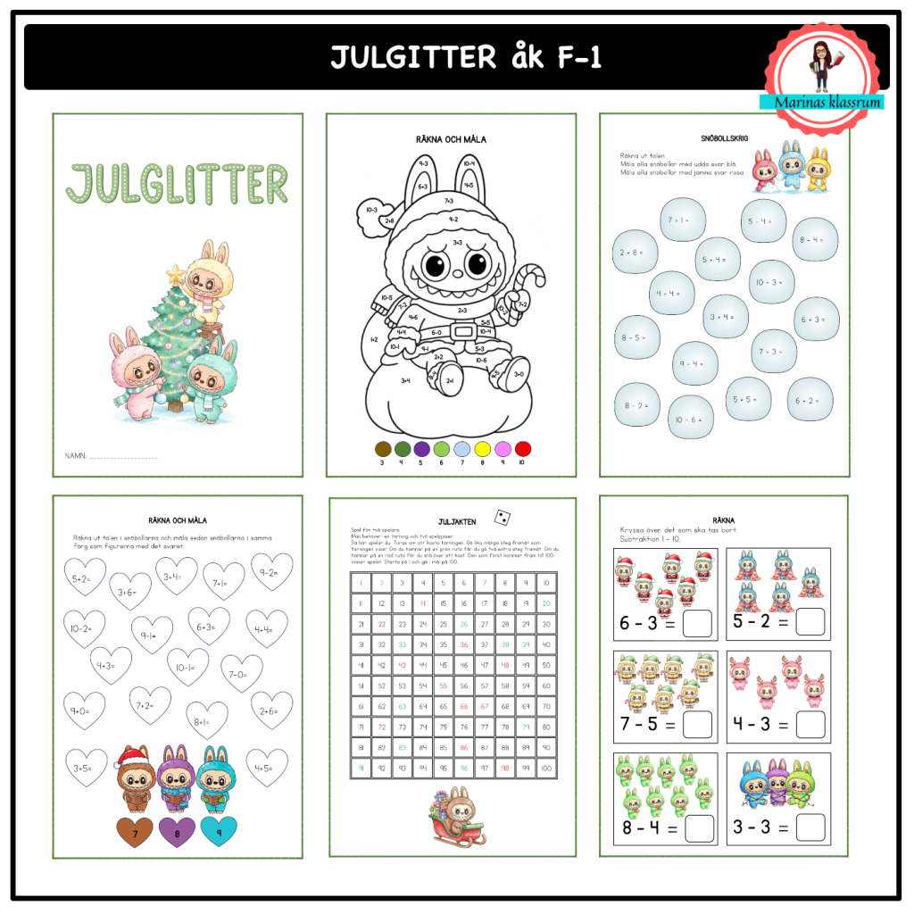 Julglitter åk F-1