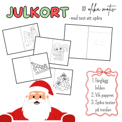 Julkort - med text