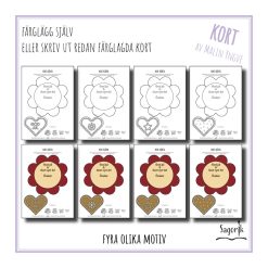 Julkort pepparkakshjärta