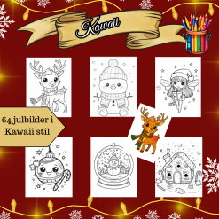 64 Kawaii julbilder