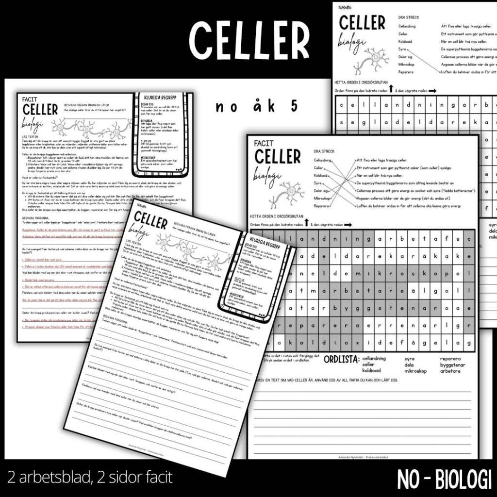 Biologi – ÅK 5 – celler