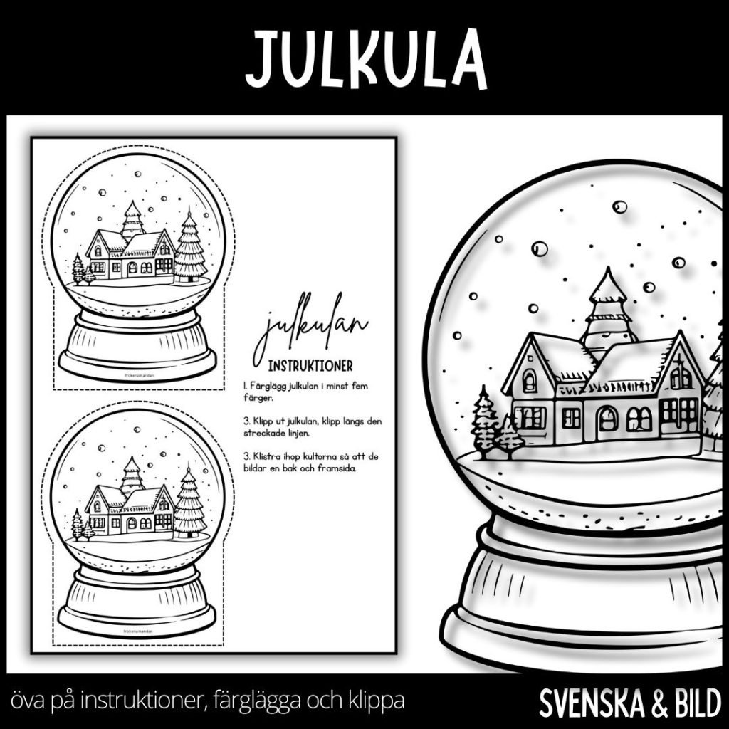 Jul – julkula – klassrumsdekoration