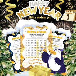 Hitta orden - Nyår