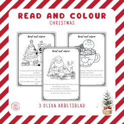 Läs och måla- engelska