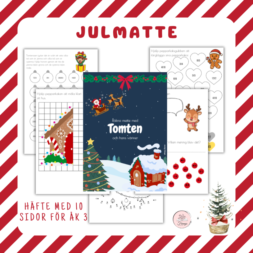 Julmatte för åk 3