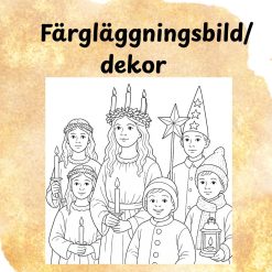 Färgläggningsbild LUCIA