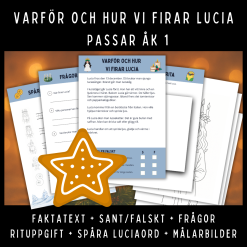 Varför och hur vi firar Lucia, åk 1