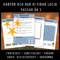 Varför och hur vi firar Lucia, åk 2