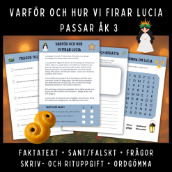 Varför och hur vi firar lucia, åk 3