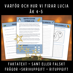 Varför och hur vi firar lucia, åk 4-5