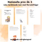 Nationella prov åk 3 – Läsa berättande text med flervalsfrågor - bild 1