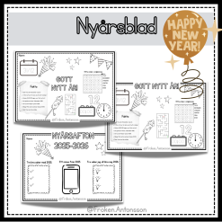 Nyår - arbetsblad