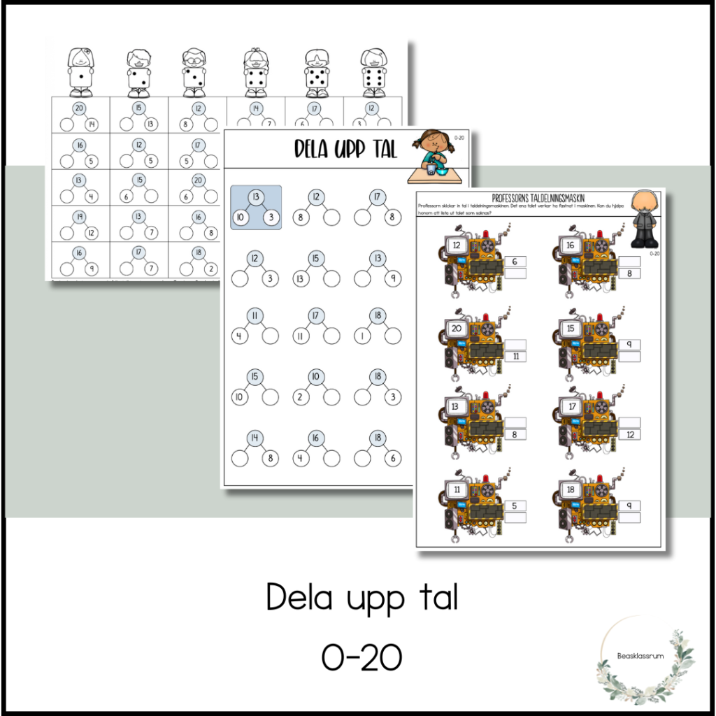 Dela upp tal 0-20