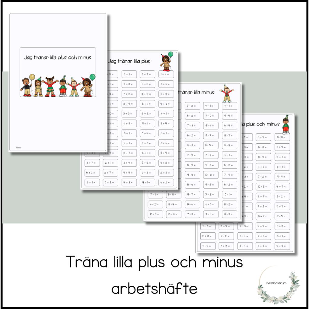 Träna lilla plus och minus