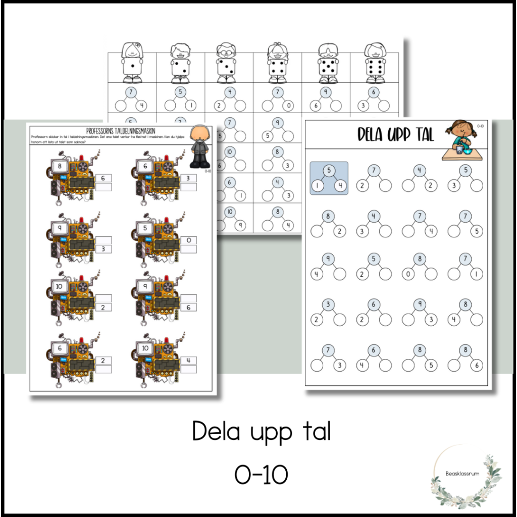 Dela upp tal 0-10