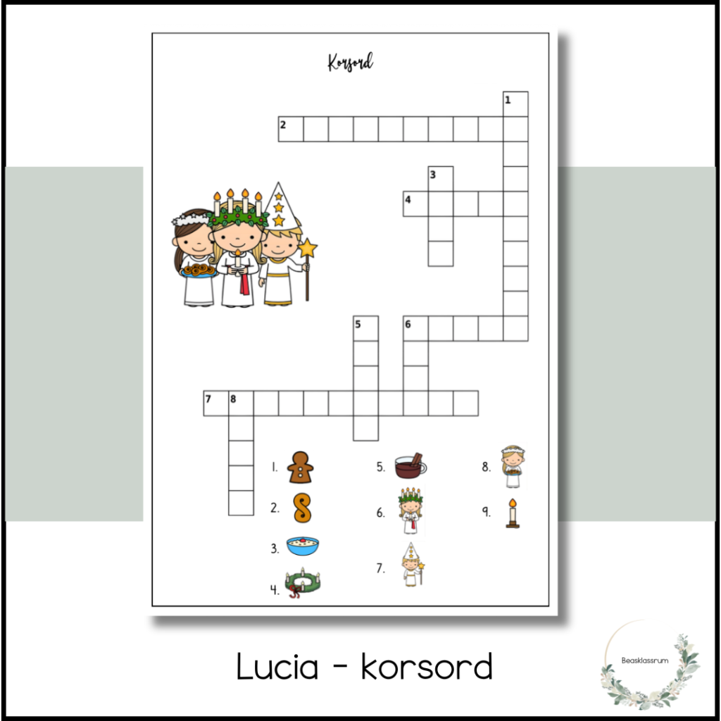 Lucia – korsord
