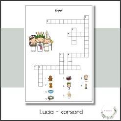 Lucia - korsord