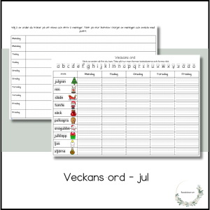 Veckans ord - jul