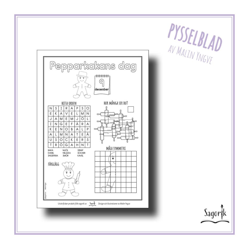 Pysselblad Pepparkakans dag