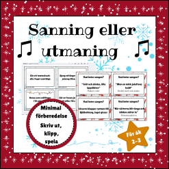 Sanning eller utmaning - Juledition (åk 2-3)