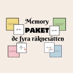 PAKETPRIS – memory: de fyra räknesätten - bild 1