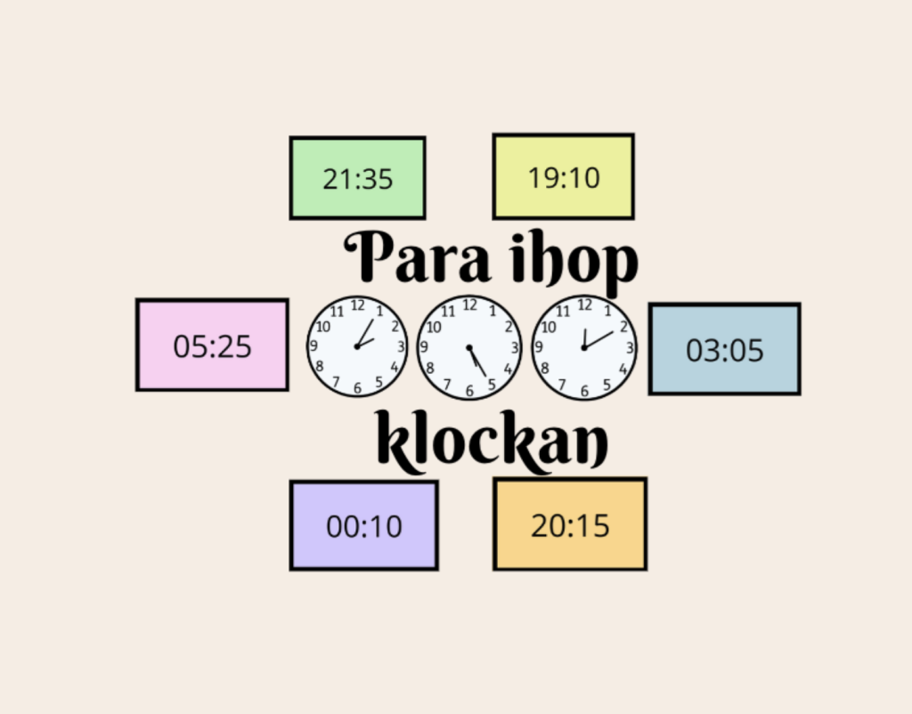 Para ihop: tema klockan