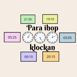 Para ihop: tema klockan