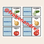 English memory – vegetables - bild 2