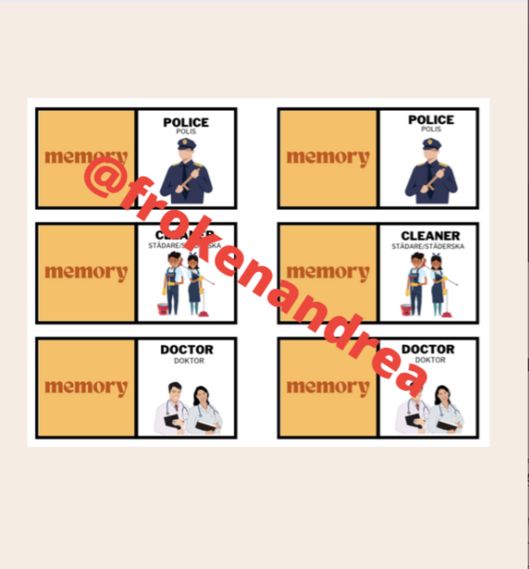 English memory - jobs