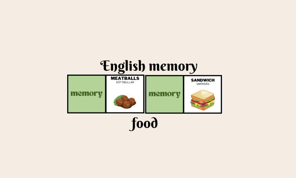 English memory – food