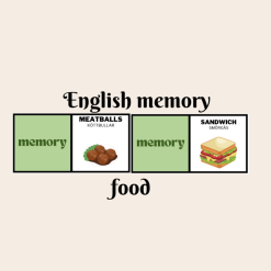 English memory - food