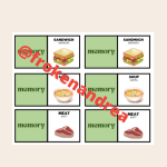 English memory – food - bild 3