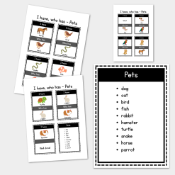 I have, who has - pets