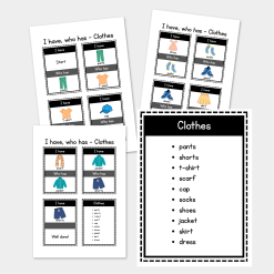 I have, who has - Clothes