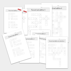 Korsord med addition (0-10)