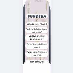 Bokmärke med en liten del för dig att rita på!