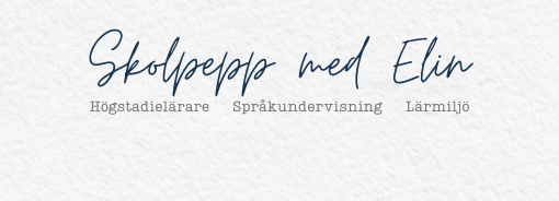 Skolpepp med Elin