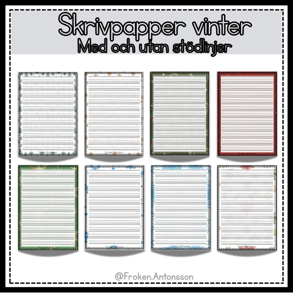 Skrivpapper – vinter
