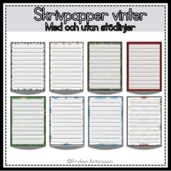 Skrivpapper - vinter