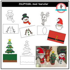 Julpyssel med toarulle