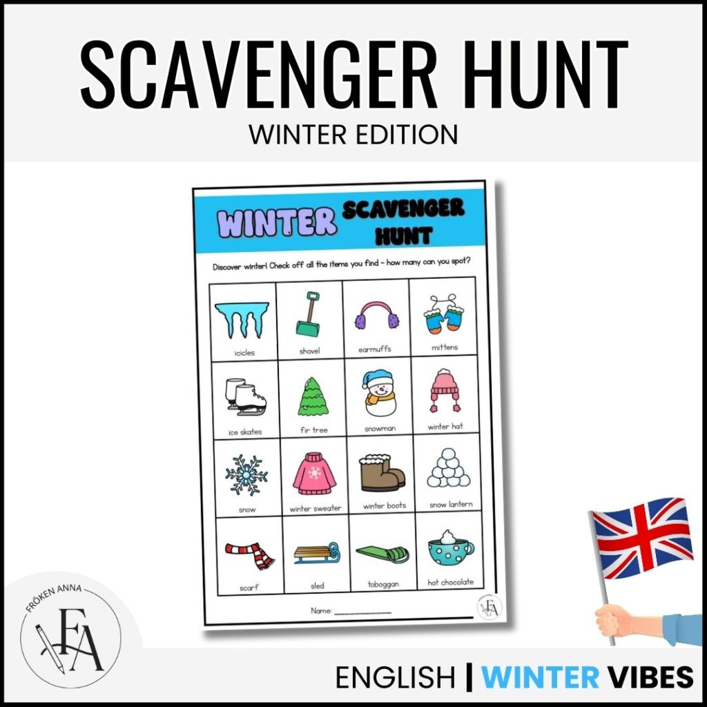 Winter scavenger hunt