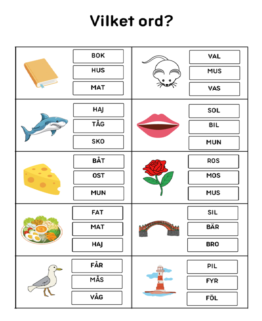 Vilket ord?