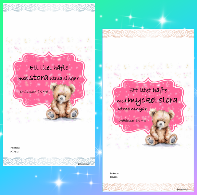 Häfte i två nivåer – ordklasser