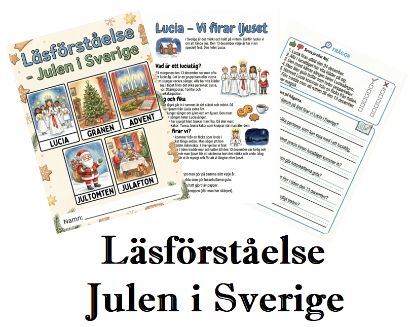 Läsförståelse – Julen i Sverige