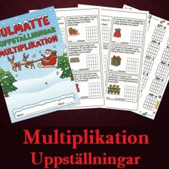 Julmatte - Uppställning multiplikation