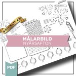 Målarbild – räkna ned på nyårsafton - bild 1