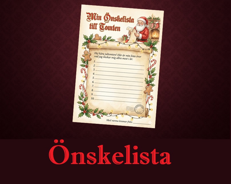 Önskelista till tomten